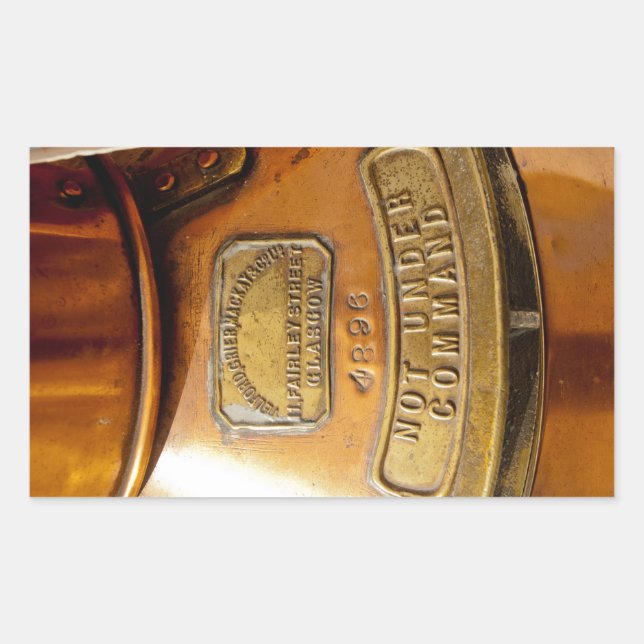 Nicht unter Befehl Rechteckiger Aufkleber (Vorderseite)