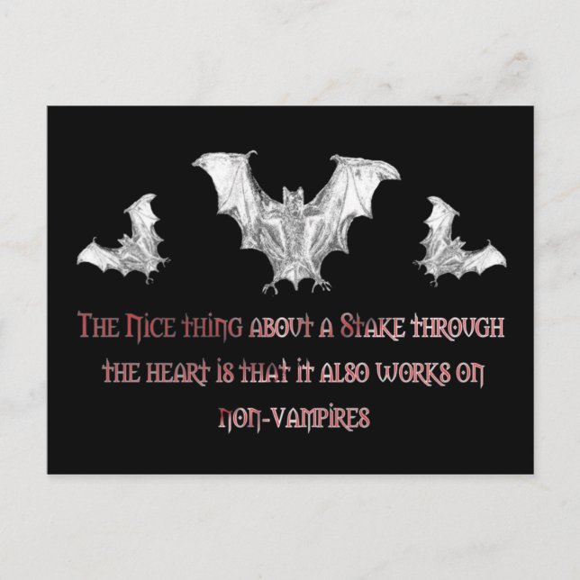 Nicht Vampire Postkarte (Vorderseite)