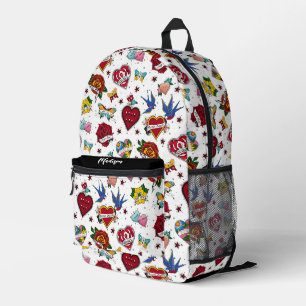 Nicht Verabredet Tattoo Bedruckter Rucksack
