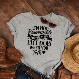 Nicht verantwortlich, lustig-sarkastisch-Offensive T-Shirt