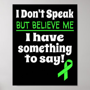 Nicht verbale Bewusstseinsstörung Hirnschmerzen Poster