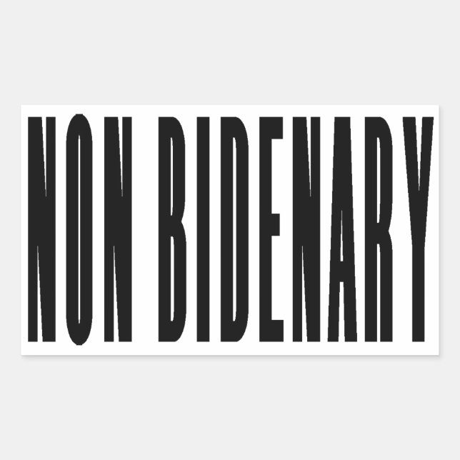 Nicht verbindlich | Anti Joe Biden | Licht Rechteckiger Aufkleber (Vorderseite)