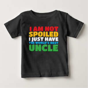 nicht verdorben, sondern der beste Onkel der Welt Baby T-shirt