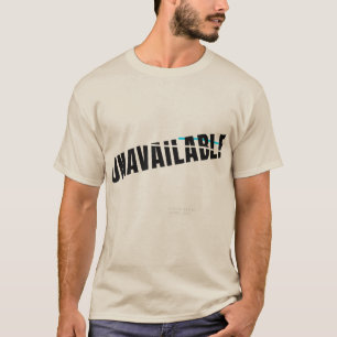 Nicht verfügbare Tech-Typografie-Design T-Shirt