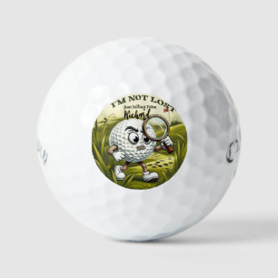Nicht verloren, ich verstecke mich - Lustiger pers Golfball
