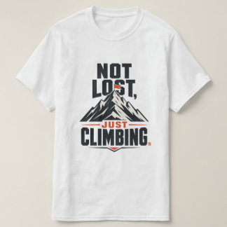 Nicht verloren, nur Bergbesteigungsgrafik-T-Shirt T-Shirt