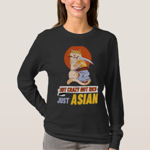 Nicht verrückt nicht reich nur asiatische Katze mi T-Shirt