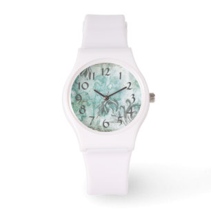 Nicht-Verschönerter Blumen-Spray III Armbanduhr