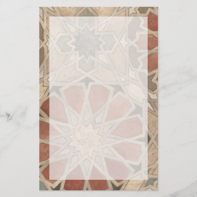 Nicht-Verschönerter Marrakesch-Entwurf I Briefpapier (Vorderseite)