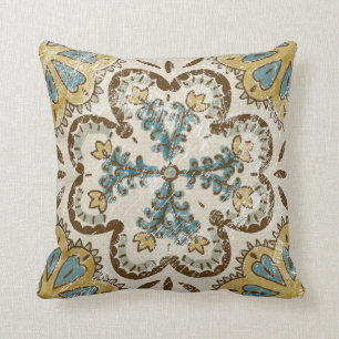 Nicht-Verschönertes Batik-Quadrat II Kissen