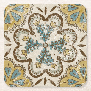 Nicht-Verschönertes Batik-Quadrat II Rechteckiger Pappuntersetzer