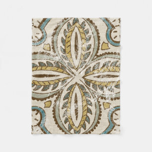 Nicht-Verschönertes Batik-Quadrat III Fleecedecke