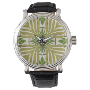 Nicht-Verschönertes Palmen-Motiv II Armbanduhr