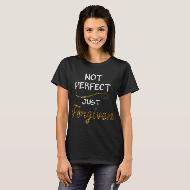 Nicht vervollkommnen Sie gerade verziehen T-Shirt (Vorne ganz)