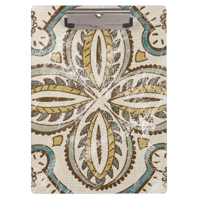 Nicht verzierter Batik-Platz III Klemmbrett (Vorderseite)