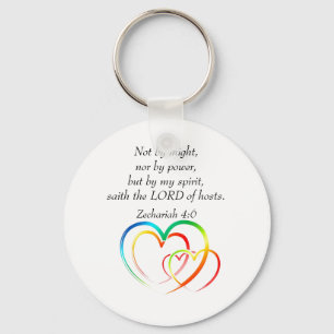 Nicht von Might - Zechariah 4:6 Schlüsselanhänger