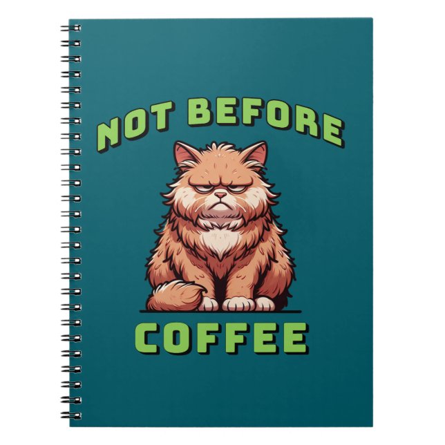 Nicht vor dem Kaffee Notizblock (Vorderseite)