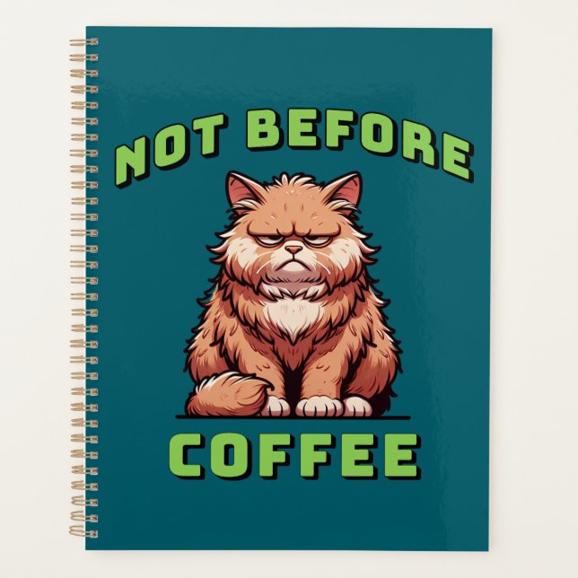 Nicht vor dem Kaffee Planer (Vorderseite)