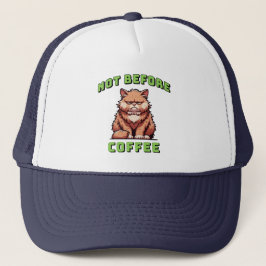Nicht vor dem Kaffee Truckerkappe