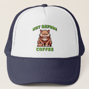 Nicht vor dem Kaffee Truckerkappe