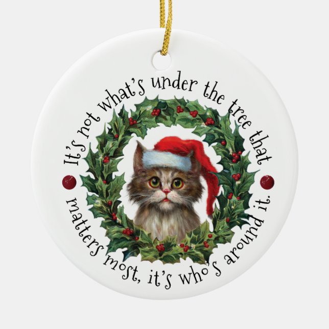 Nicht, was unter dem Baum ist | beidseitig Keramik Ornament (Vorne)