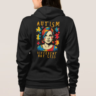 Nicht weniger Autismus Bewusstsein Positives Zitat Hoodie