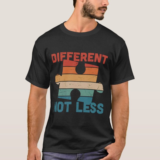 Nicht weniger autistisches Bewusstsein T-Shirt (Vorderseite)