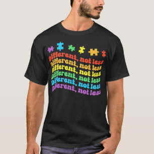 Nicht weniger Spielzeug Puzzle Autismus Bewusstsei T-Shirt
