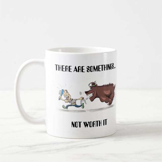 Nicht wert T - Shirt Kaffeetasse (Links)