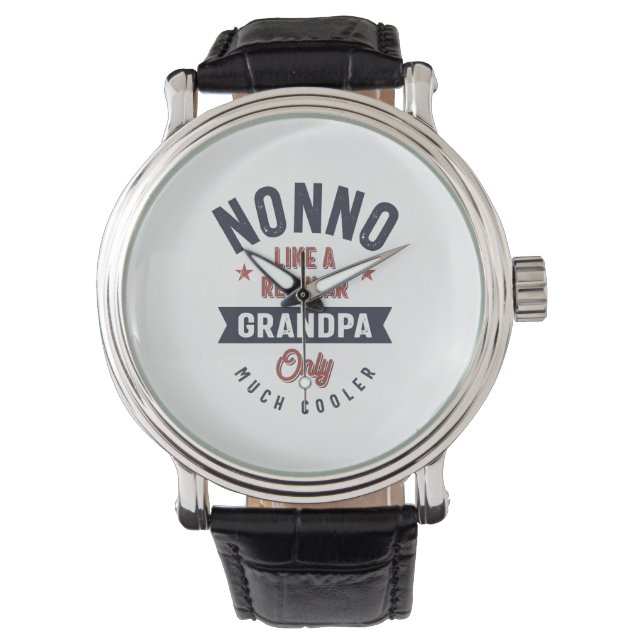 Nicht wie ein normaler Opa nur viel Cooler Armbanduhr (Vorderseite)