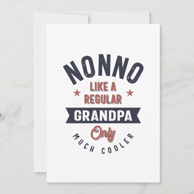 Nicht wie ein normaler Opa nur viel Cooler Einladung (Vorderseite)