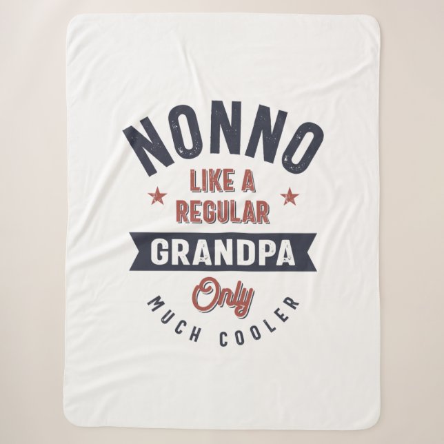 Nicht wie ein normaler Opa nur viel Cooler Sherpadecke (Vorderseite)