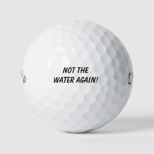 'Nicht wieder das Wasser!' Humor-Turnier  Golfball