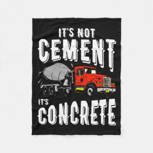 Nicht Zement Es Ist Beton Lustiger Betonmischer Fleecedecke
