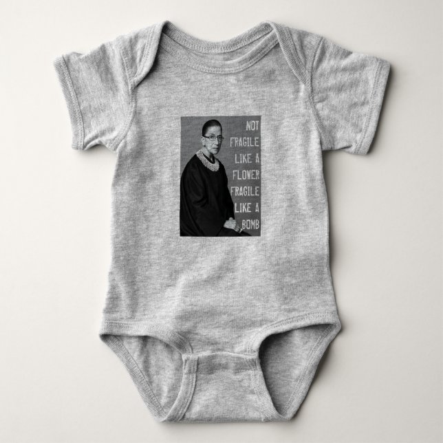 Nicht zerbrechlich wie eine Blume Baby Strampler (Vorderseite)