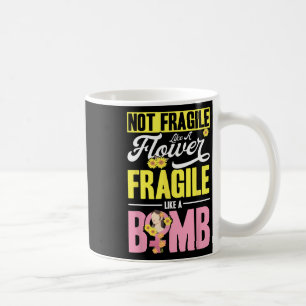Nicht zerbrechlich wie eine zerbrechliche Blume wi Kaffeetasse