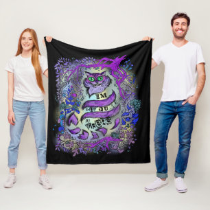 Nicht ziemlich alle dort, verrückte Katze Fleecedecke