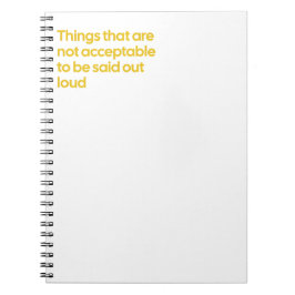 Nicht zu sagen notizblock