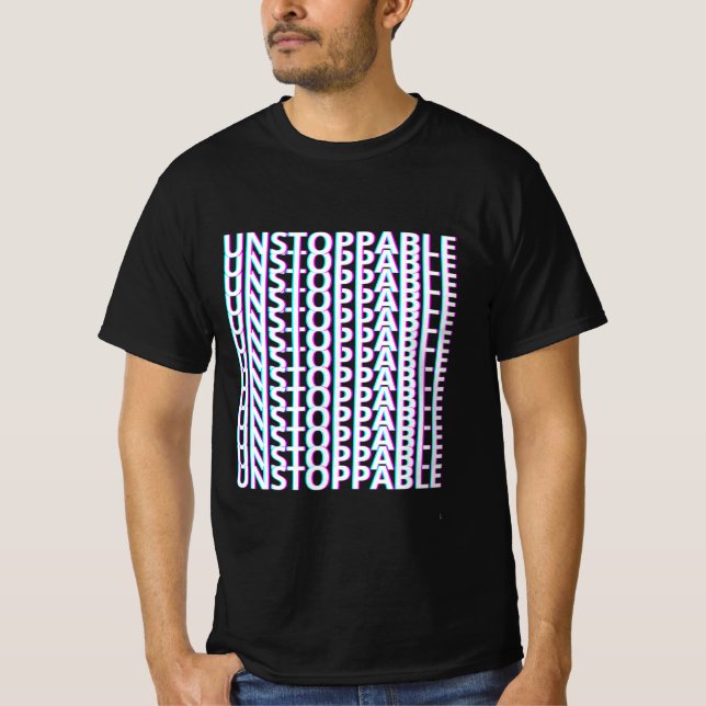 Nicht zu stoppender Pattern-T - Shirt (Vorderseite)