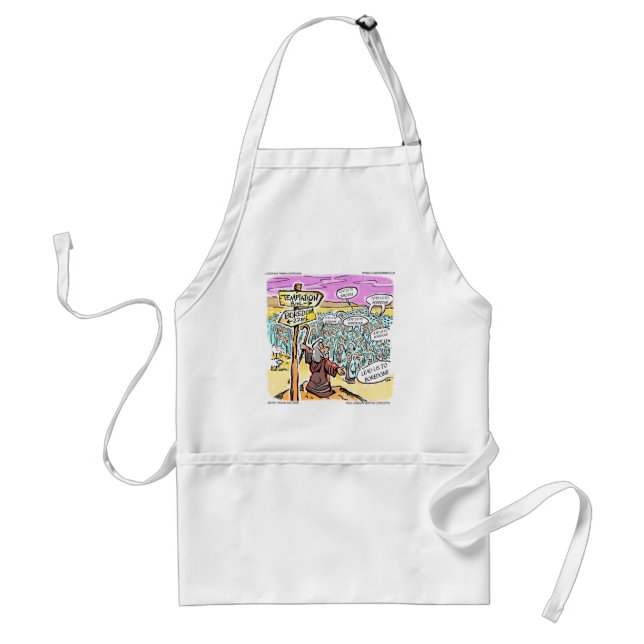 Nicht zu Versuchung? Funny Gifts Cards & T-Shirts Schürze (Vorne)