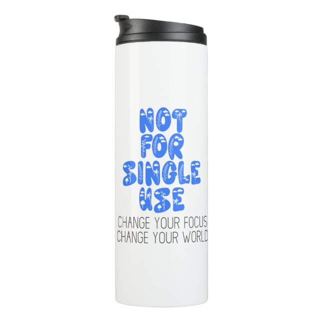 🌍 nicht zum Single | Öko Inspiriert Wasserflasche Thermosbecher (Nach rechts gedreht)