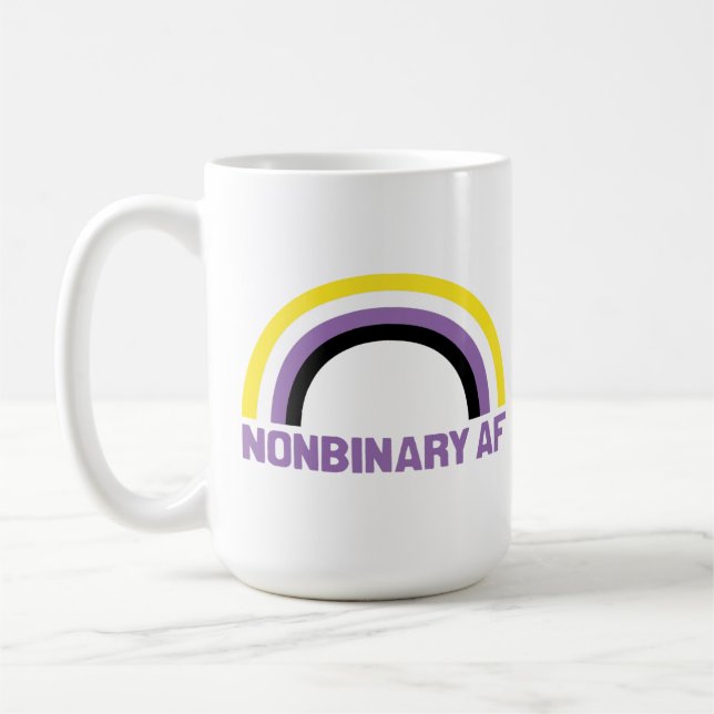 Nichtbinäre AF Kaffeetasse (Links)