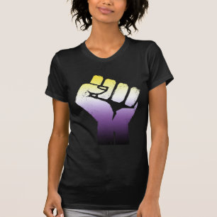 Nichtbinäre Faust T-Shirt