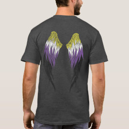 Nichtbinäre Flagge - Engel Wings T-Shirt