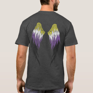 Nichtbinäre Flagge - Engel Wings T-Shirt