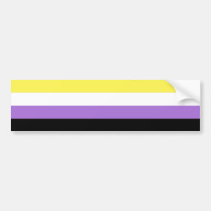 Nichtbinäre Pride-Flagge Autoaufkleber
