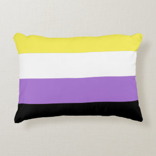 Nichtbinäre Pride-Flagge Dekokissen