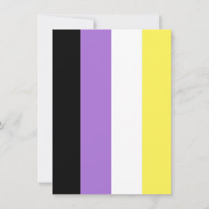 Nichtbinäre Pride-Flagge Feiertagskarte