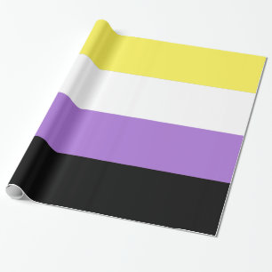 Nichtbinäre Pride-Flagge Geschenkpapier