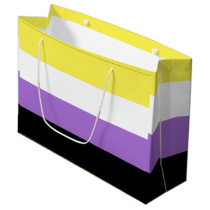 Nichtbinäre Pride-Flagge Große Geschenktüte